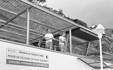 Sauveteurs en mer – Plat Gousset, Granville. ©B.CROISY, coll. Ville de Granville.
