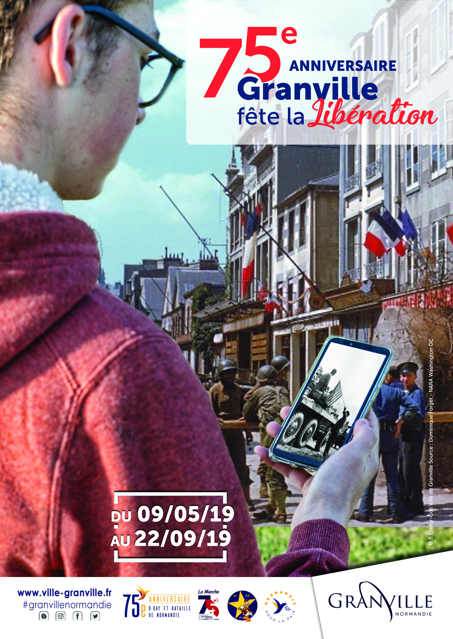 Le 75e anniversaire du Débarquement et de la Bataille de Normandie©Service.communication.Granville Le 75e anniversaire du Débarquement et de la Bataille de Normandie.