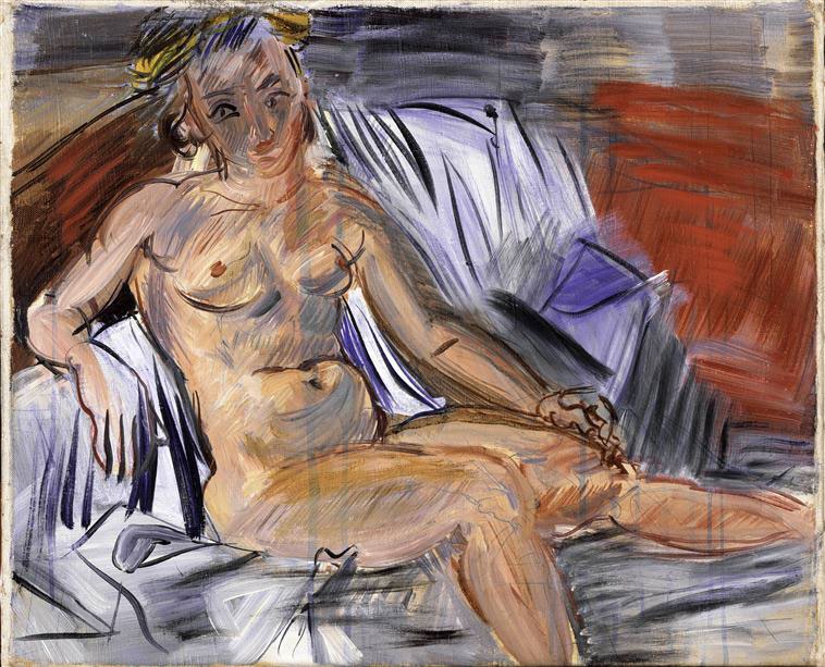 Raoul Dufy, Nu assis (vers 1940) Musée national d’art moderne-Centre Pompidou