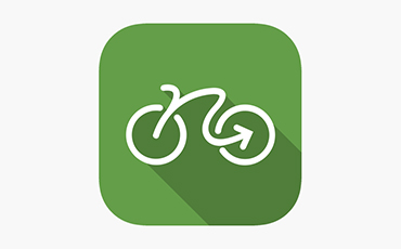 Les cyclistes sont invités à télécharger l'application Géovélo !