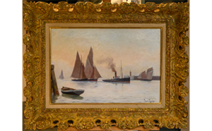 Le Port de Granville - Henri RUDAUX © Benoit Croisy, coll. ville de Granville