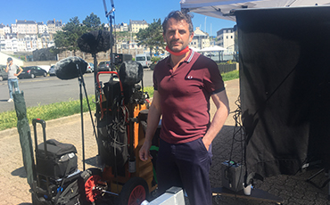 Le réalisateur Serge Bozon tourne son prochain long-métrage, Don Juan, à Granville. ©Marie Blanc-Juhel - Coll. Ville de Granville