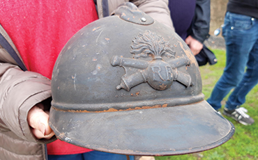 Des casques de la Première Guerre mondiale seront exposés. ©F.Gelot Des casques de la Première Guerre mondiale seront exposés.