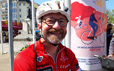 Nicolas Moreau-Delacquis, vice-président du club de cyclotourisme de Granville. ©Flora.Gelot