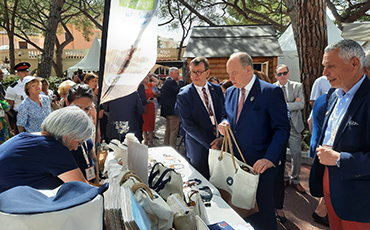 SAS le Prince Albert II de Monaco en compagnie de Gilles Ménard, Maire de Granville lors de la 3ème Rencontre des sites historiques des Grimaldi